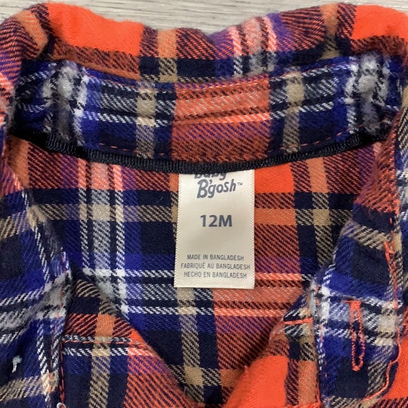 OshKosh B’Gosh Flannel Shirt - Picture 2 of 5